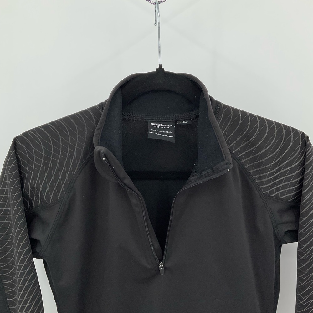 Illuminate Packable Reflective Pullover Black Sma… - image 5